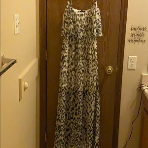 Long Cheetah slip dress